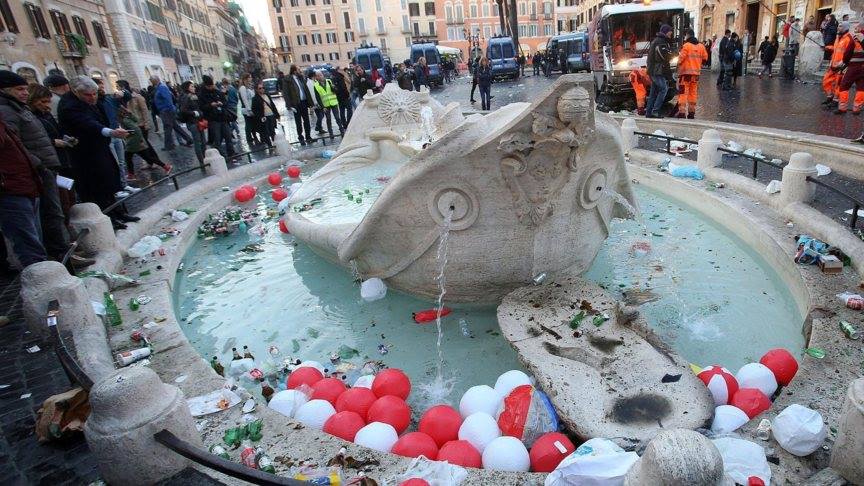 rome wij zijn romeinen Barcaccia-fontein